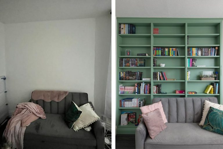 The bookshelf makes the room brighter – Cricklewood