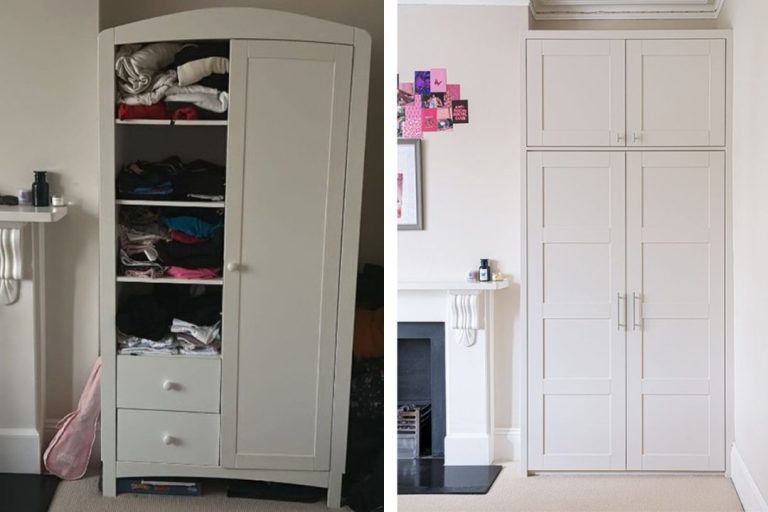 New alcove wardrobes in bedroom – Earlsfield