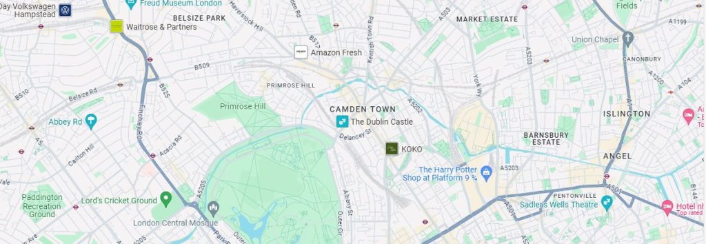 Map of Camden