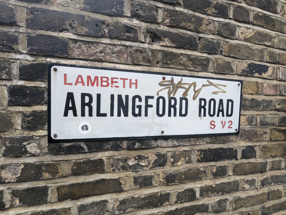Street name in Brixton called Arlingford Road