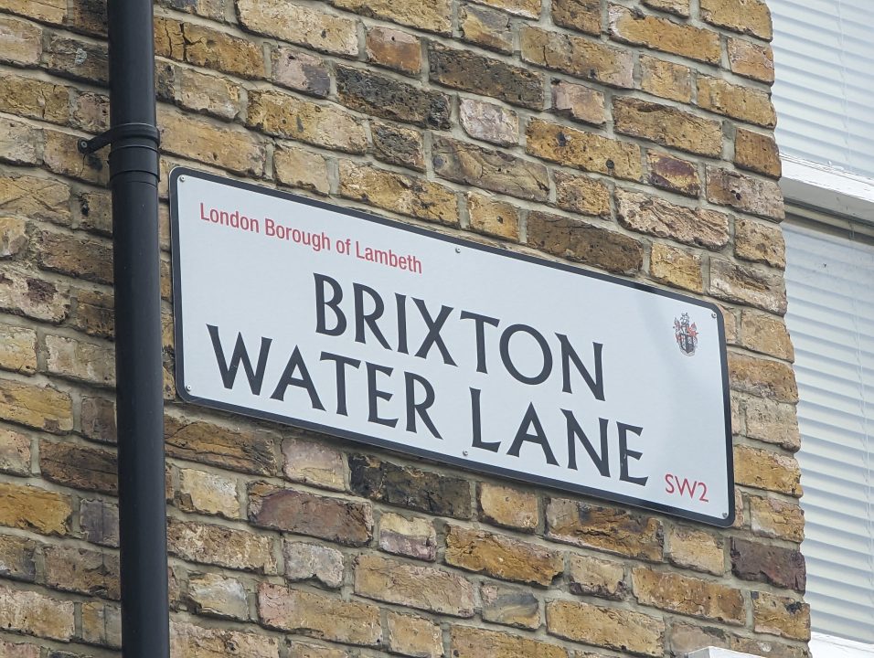 Street name in Brixton called Brixton Water Lane
