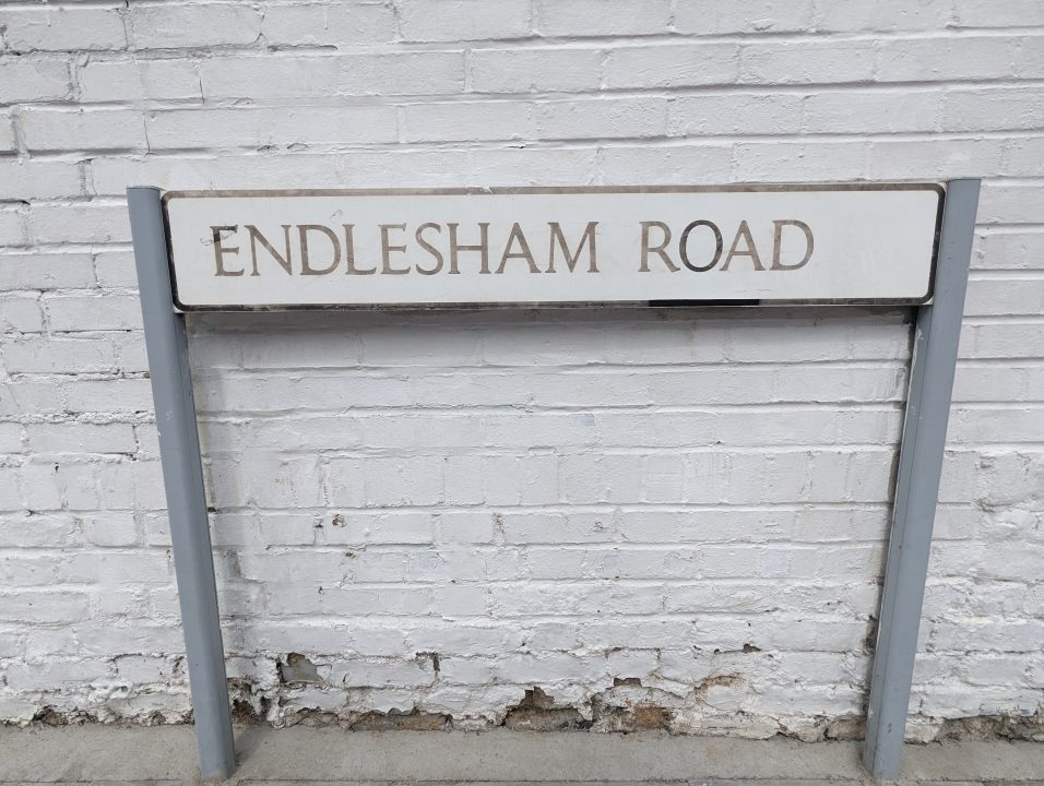 White sign of a street name in Balham