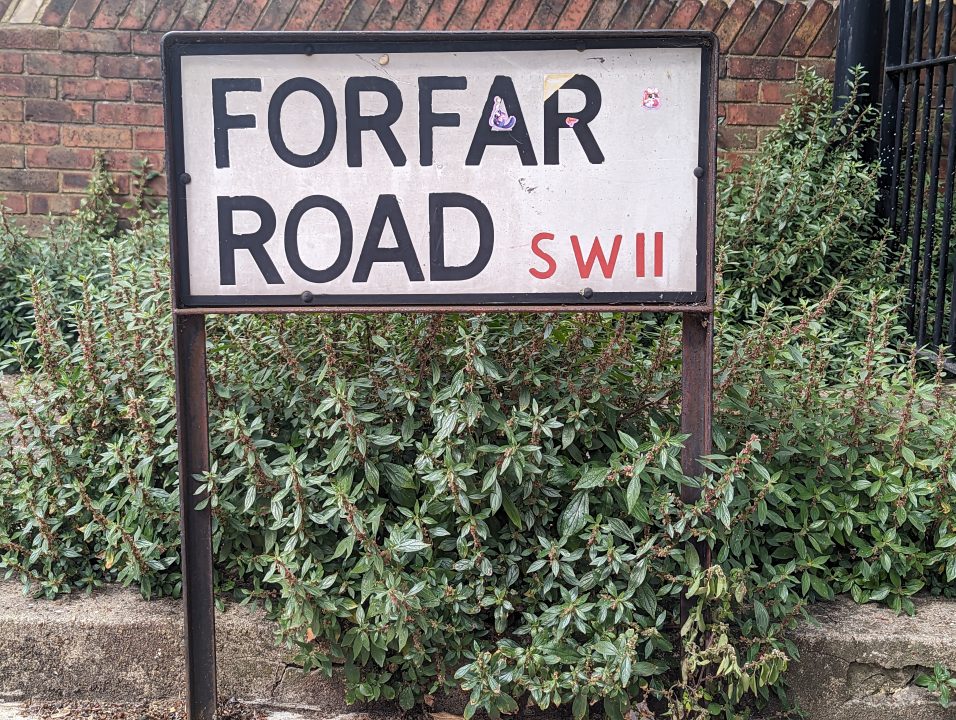 Forfar road in Battersea, SW11.