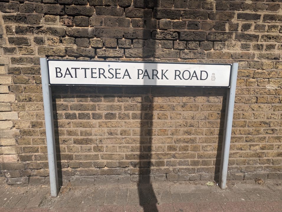 Road name in Battersea, SW11