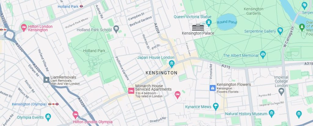 Map of South Kensington