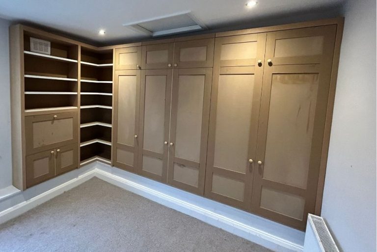 Bespoke wardrobe, made with with MDF