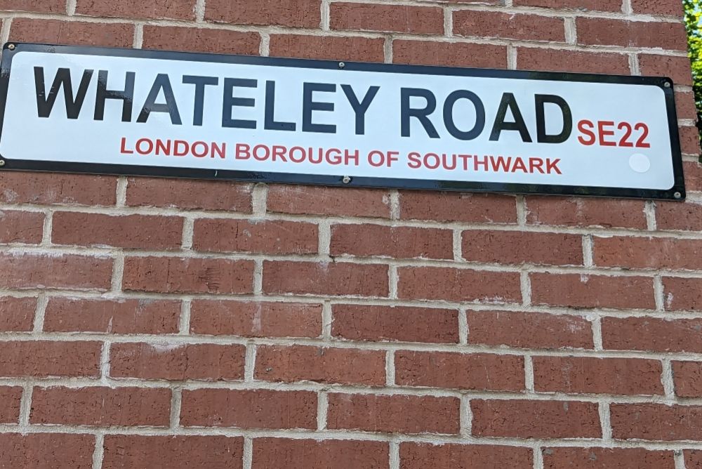 Road called in Whateley Road