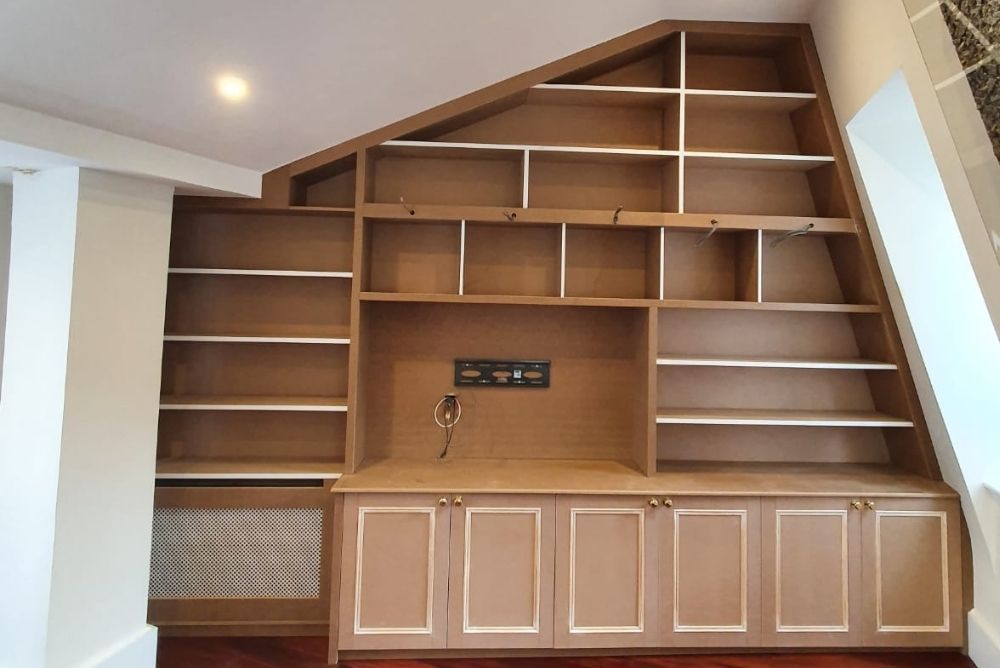 Large built in TV wall unit